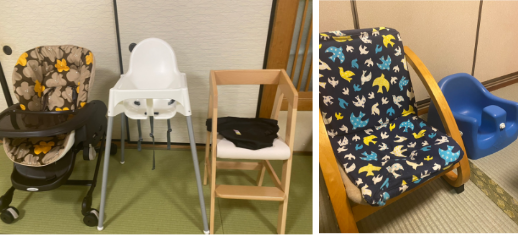 お子様用貸し出しグッズ